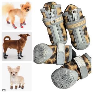 Leopard Print Little Dog Boots